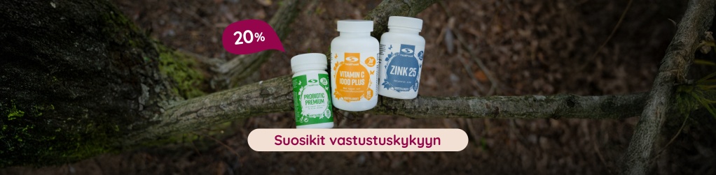 Suosikit vastustuskykyyn 20 %