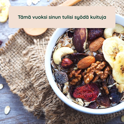 Artikkeli: T�m�n vuoksi sinun tulisi sy�d� kuituja