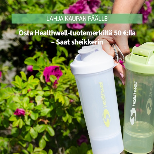 Osta Healthwell-tuotemerkilt 50 :lla, saat lahjan
