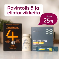 Ravintolisi� ja elintarvikkeita jopa 25 %