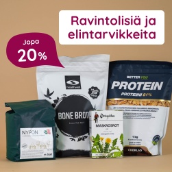 Ravintolisi� ja elintarvikkeita jopa 20 %