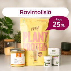 Ravintolisi� jopa 25 %
