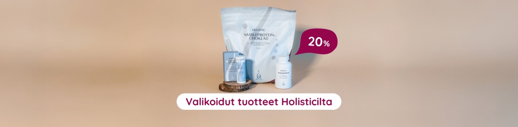 Valikoidut tuotteet Holisticilta 20 %