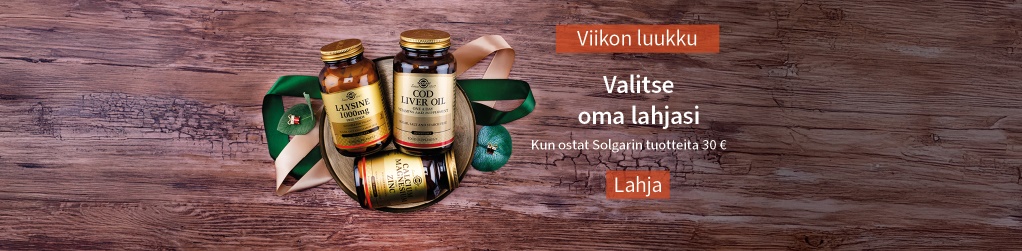 Viikon luukku! Osta Solgaria 30 eurolla, saat lahjan!