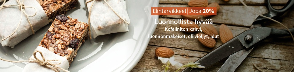 Valitut elintarvikkeet jopa 20%