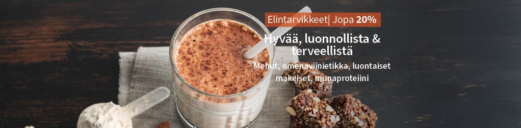 Valitut elintarvikkeet jopa 20%