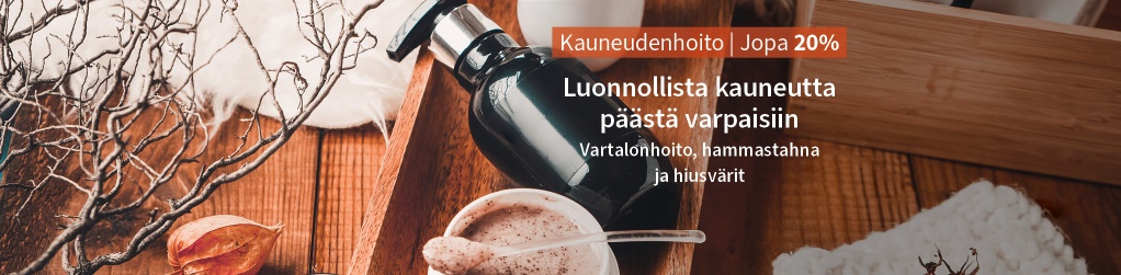 Kauneudenhoito jopa 20%