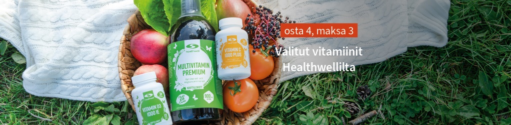 Valitut Healthwellin vitamiinit osta 4, maksa 3