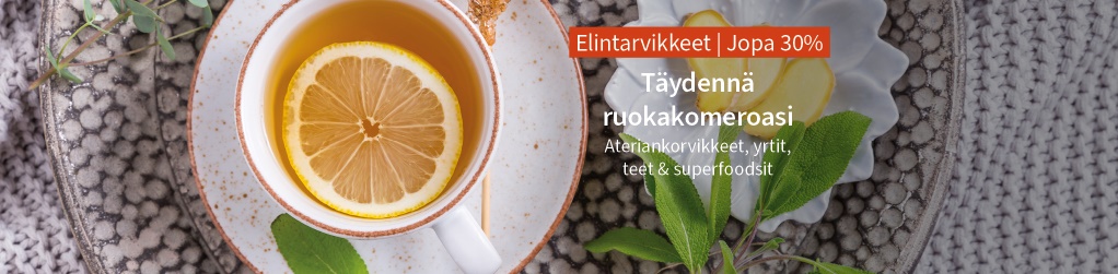 Elintarvikkeet jopa 30%