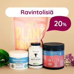 Ravintolisi� 20 %