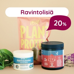 Ravintolisi� 20 %