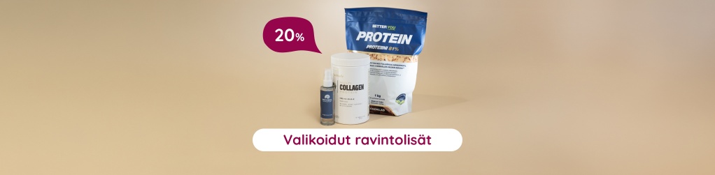 Valikoidut ravintolisät 20 %
