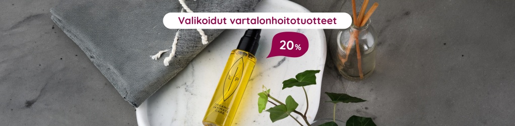 Valikoidut vartalonhoitotuotteet 20%