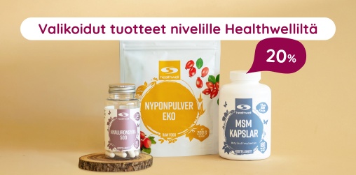 Valikoidut tuotteet nivelille Healthwellilt� 20 %