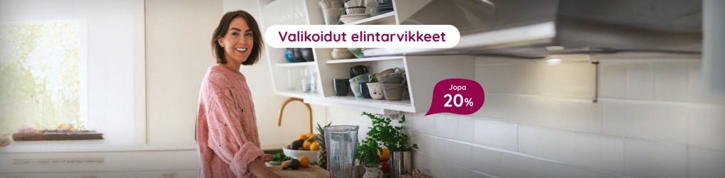 Valikoidut elintarvikkeet jopa 20 %