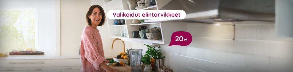 Valikoidut elintarvikkeet 20 %