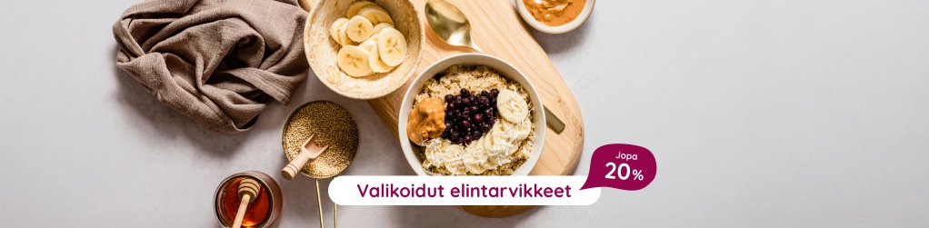 Valikoidut elintarvikkeet jopa 20 %