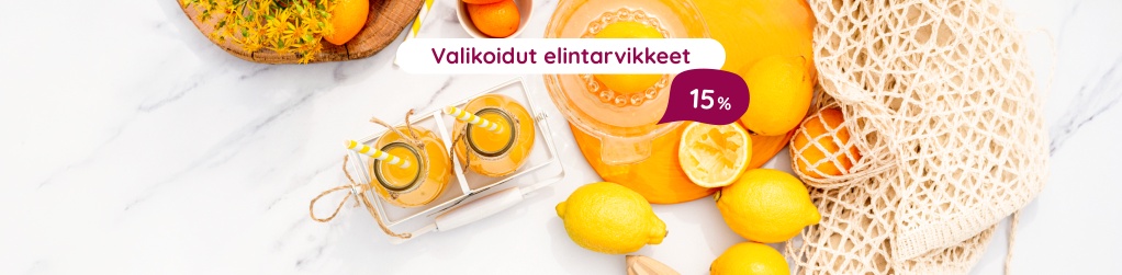 Valikoidut elintarvikkeet 15%