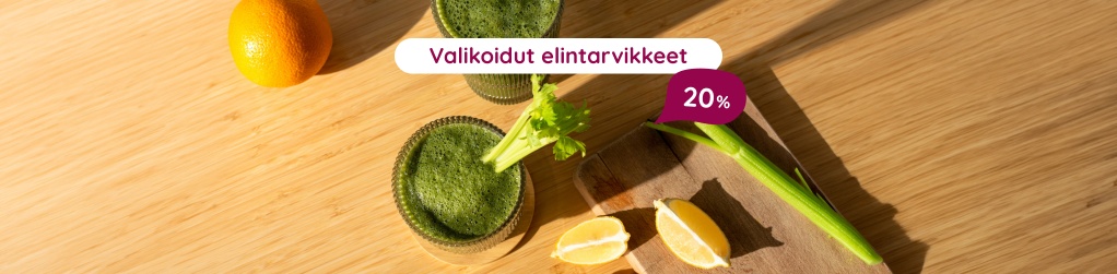 Valikoidut elintarvikkeet 20 %