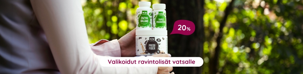 Valikoidut ravintolis�t vatsalle 20 %