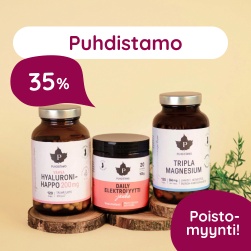Puhdistamo poistomyynti 35%