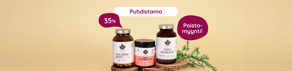 Puhdistamo poistomyynti 35%