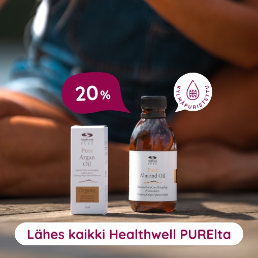 Eteeriset ja kylm�puristetut �ljy Healthwell PURElta 20%