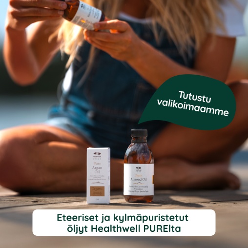 Eteeriset ja kylm�puristetut �ljy Healthwell PURElta, tutustu valikoimaamme