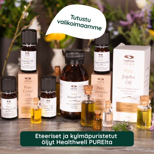 Tutustu valikoimaamme! Eteeriset ja kylm�puristetut �ljyt Healthwell PURElta