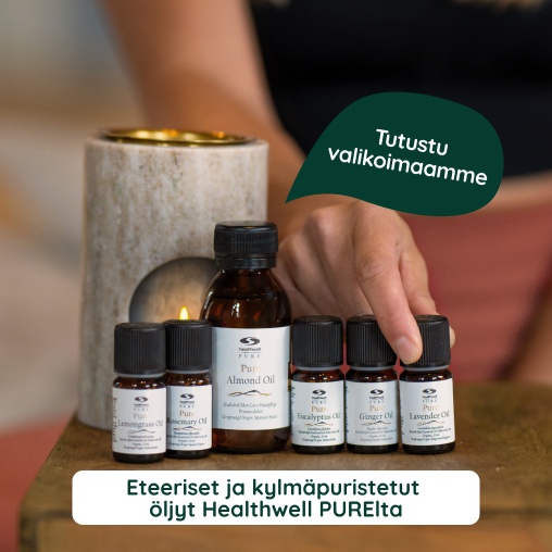 Tutustu valikoimaamme! Eteeriset ja kylm�puristetut �ljyt Healthwell PURElta