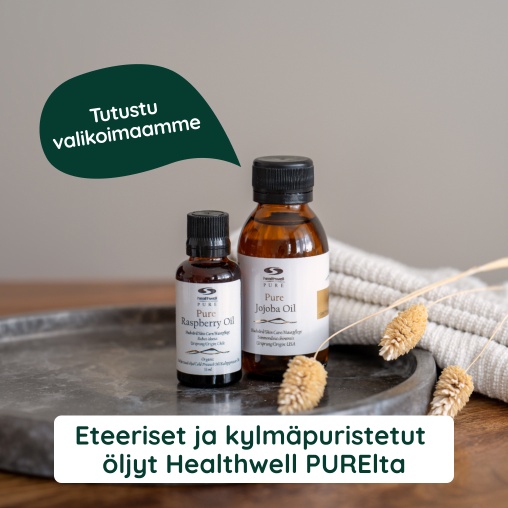 Eteeriset ja kylm�puristetut �ljy Healthwell PURElta, tutustu valikoimaamme
