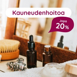 Kauneudenhoitoa jopa 20 %