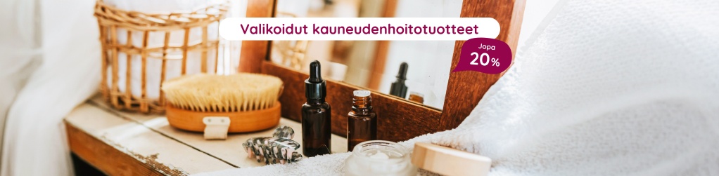 Valikoidut kauneudenhoitotuotteet jopa 20 %