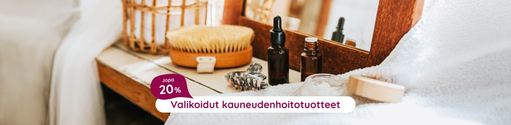 Valikoidut kauneudenhoitotuotteet 20 %