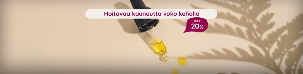 Hoitavaa kauneutta koko keholle jopa 20 %