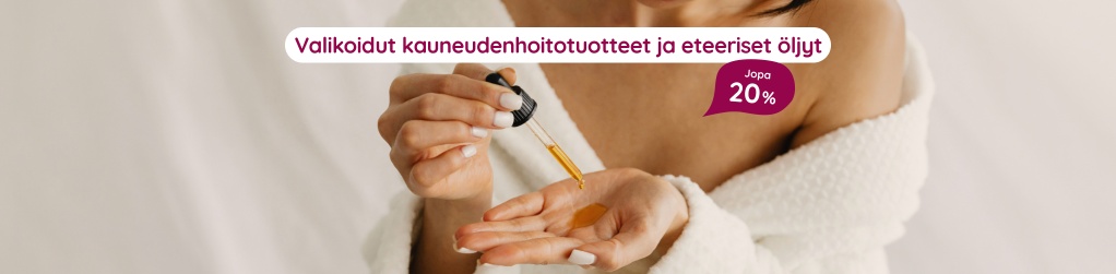 Valikoidut kauneudenhoitotuotteet ja eteeriset �ljyt jopa 20%