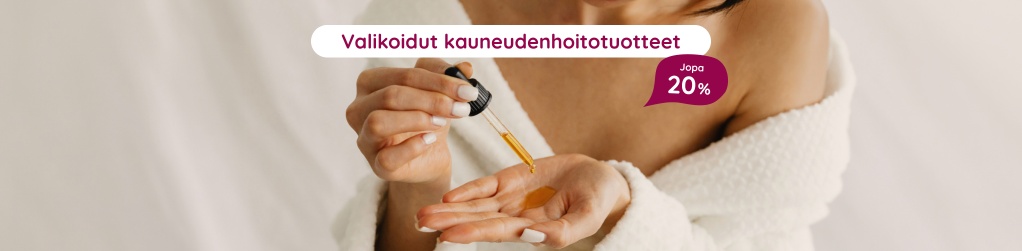 Valikoidut kauneudenhoitotuotteet jopa 20 %