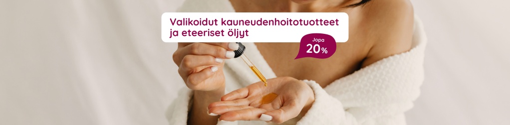 Valikoidut kauneudenhoitotuotteet ja eteeriset �ljyt jopa 20%