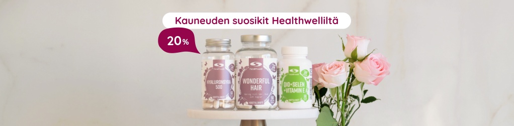 Kauneuden suosikit Healthwellilt� 20 %