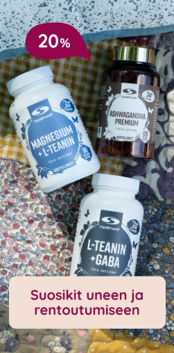 Suosikit uneen ja rentoutumiseen 20 %