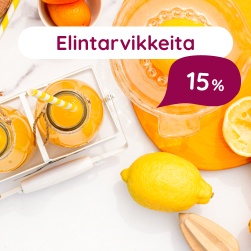 Elintarvikkeita 15%