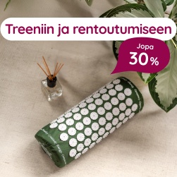 Treeniin ja rentoutumiseen 20 %
